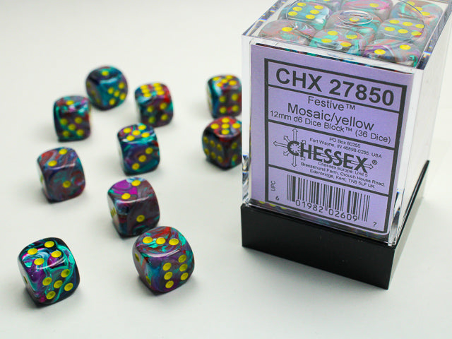 Chessex 36 12mm D6 Dice | Empire Gaming NC