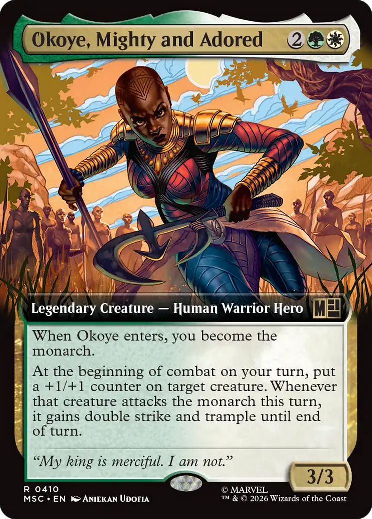 Okoye, Mighty and Adored (Extended Art) [Marvel Super Heroes Commander] | Empire Gaming NC