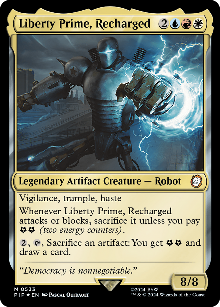 Liberty Prime, Recharged (Surge Foil) [Fallout] | Empire Gaming NC