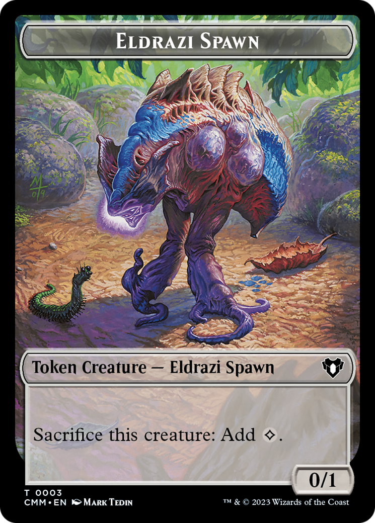 Eldrazi Spawn // Construct (0042) Double-Sided Token [Commander Masters Tokens] | Empire Gaming NC