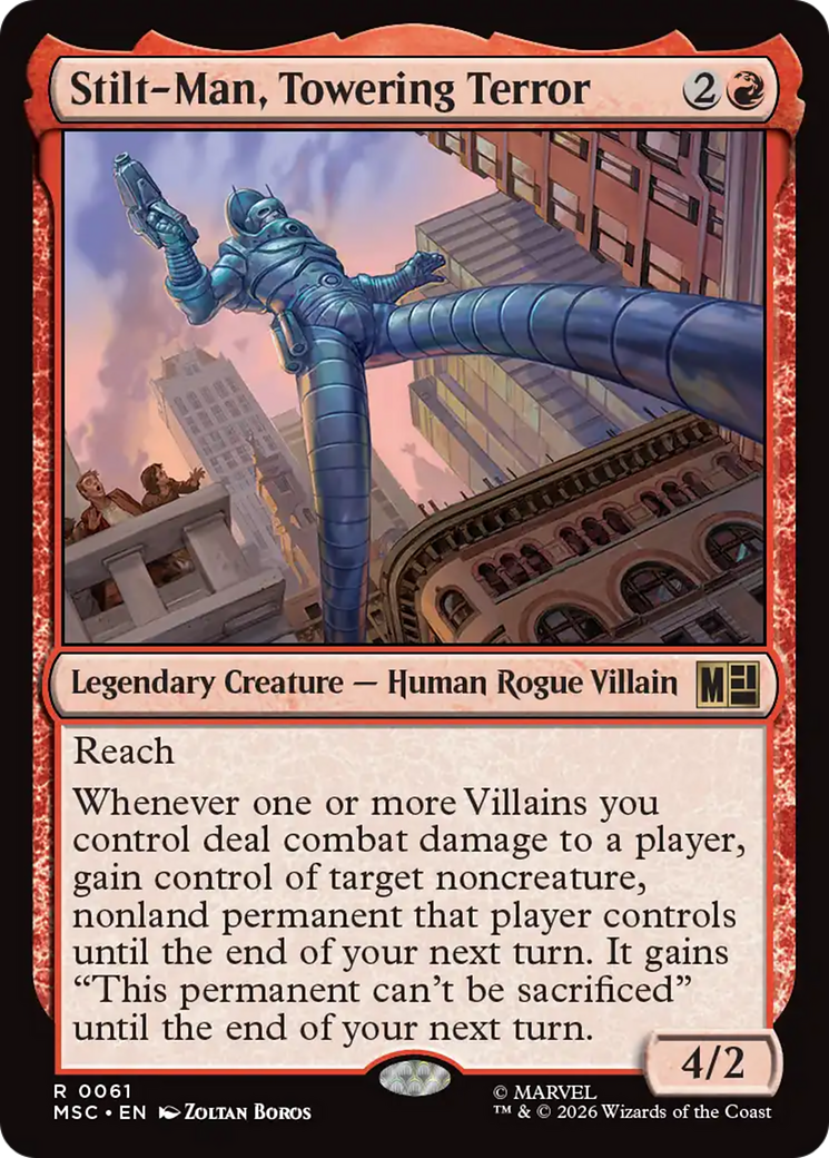 Stilt-Man, Towering Terror (Surge Foil) [Marvel Super Heroes Commander] | Empire Gaming NC