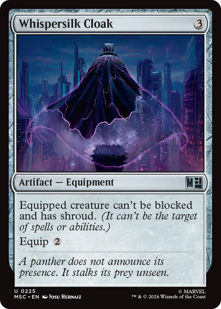 Whispersilk Cloak (Surge Foil) [Marvel Super Heroes Commander] | Empire Gaming NC