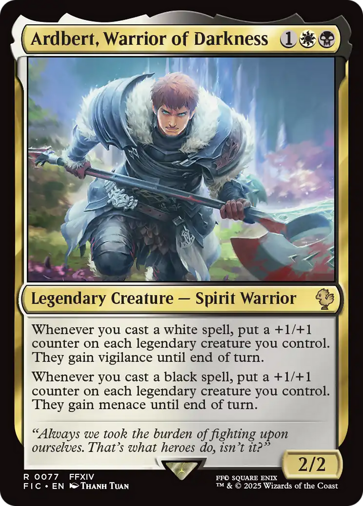Ardbert, Warrior of Darkness [FINAL FANTASY Commander] | Empire Gaming NC
