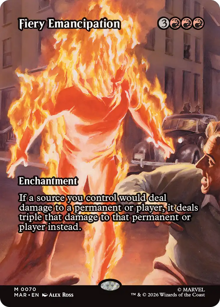 Fiery Emancipation (Borderless) [Marvel Universe: Eternal-Legal] | Empire Gaming NC