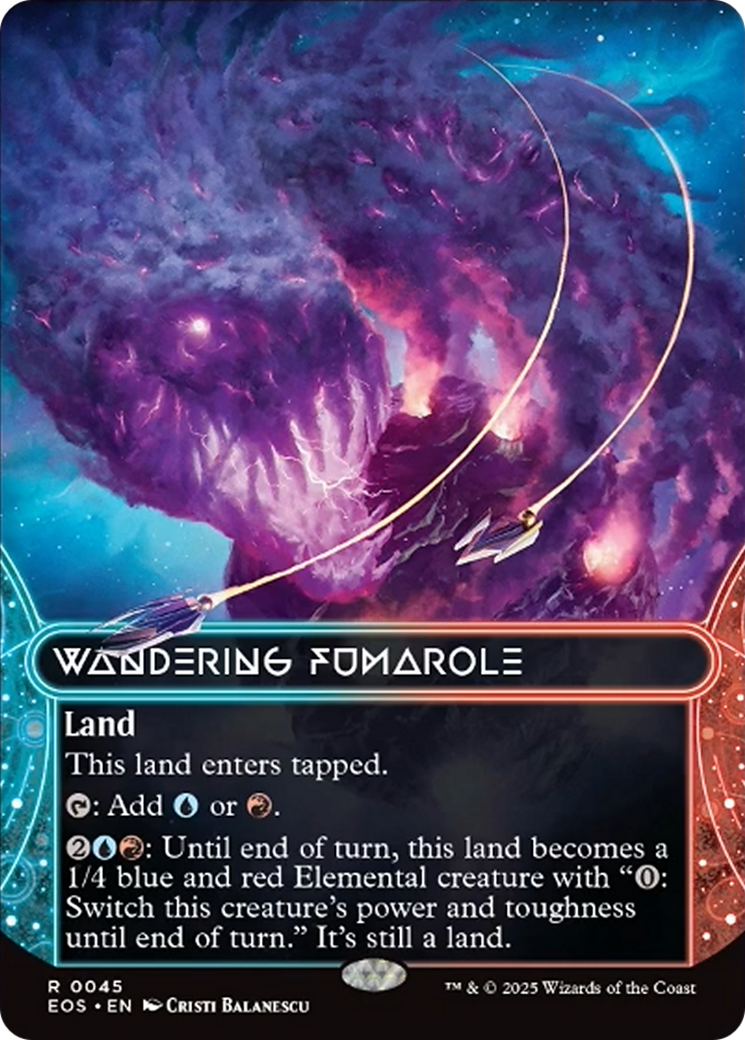 Wandering Fumarole (0045) (Borderless) [Edge of Eternities: Stellar Sights] | Empire Gaming NC