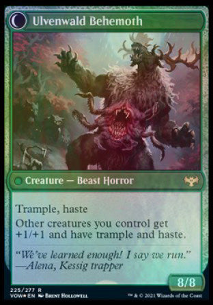 Ulvenwald Oddity // Ulvenwald Behemoth [Innistrad: Crimson Vow Prerelease Promos] | Empire Gaming NC