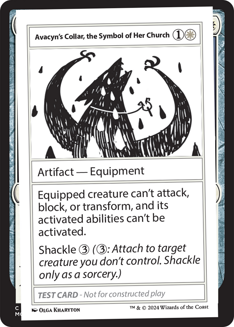 Avacyn's Collar, the Symbol of Her Church [Mystery Booster 2 Playtest Cards] | Empire Gaming NC