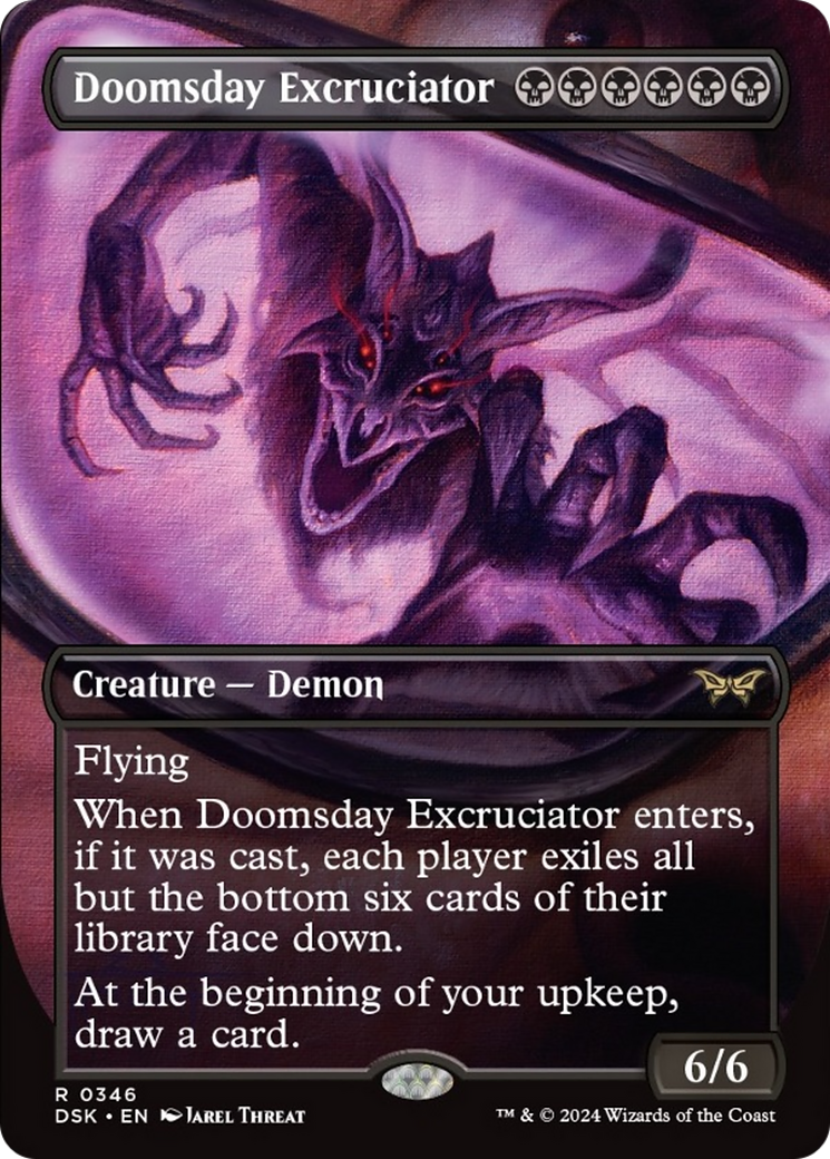 Doomsday Excruciator (Borderless) [Duskmourn: House of Horror] | Empire Gaming NC