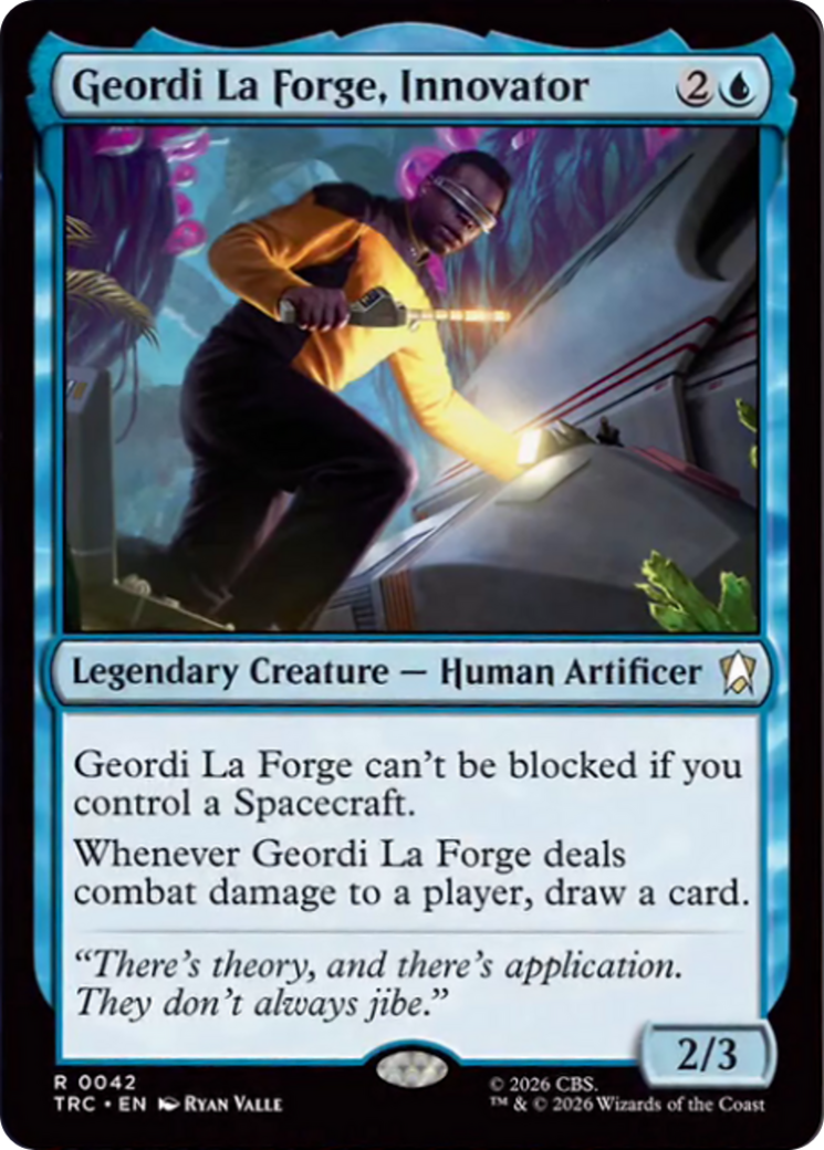 Geordi La Forge, Innovator (Surge Foil) [Star Trek Commander] | Empire Gaming NC