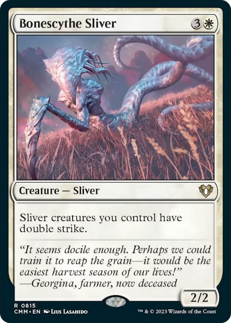 Bonescythe Sliver [Commander Masters] | Empire Gaming NC