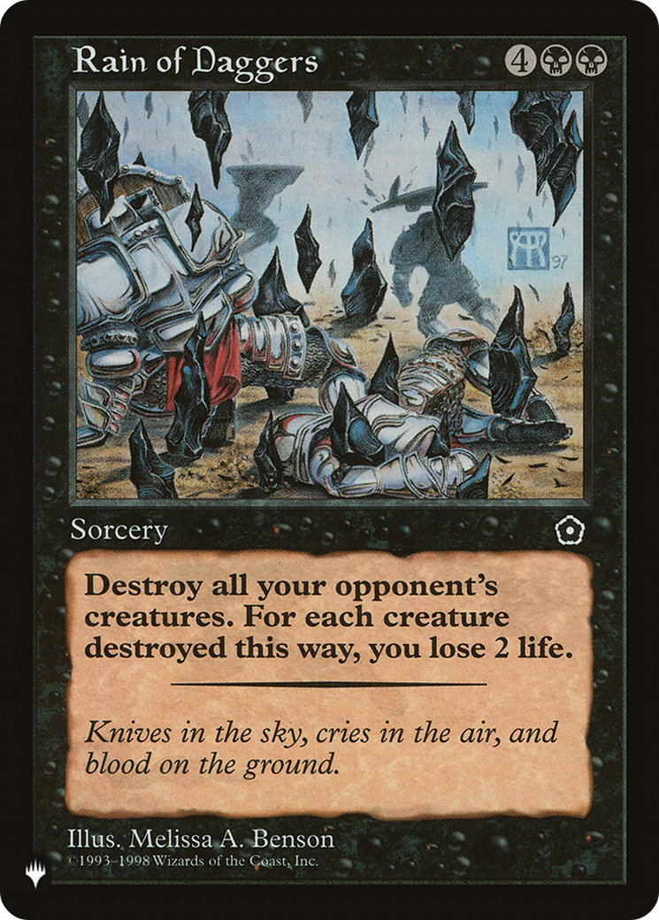 Rain of Daggers [The List] | Empire Gaming NC