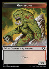 Zombie (0019) // Graveborn Double-Sided Token [Commander Masters Tokens] | Empire Gaming NC