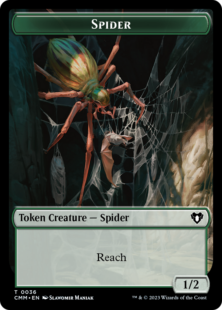 Eldrazi Scion // Spider Double-Sided Token [Commander Masters Tokens] | Empire Gaming NC