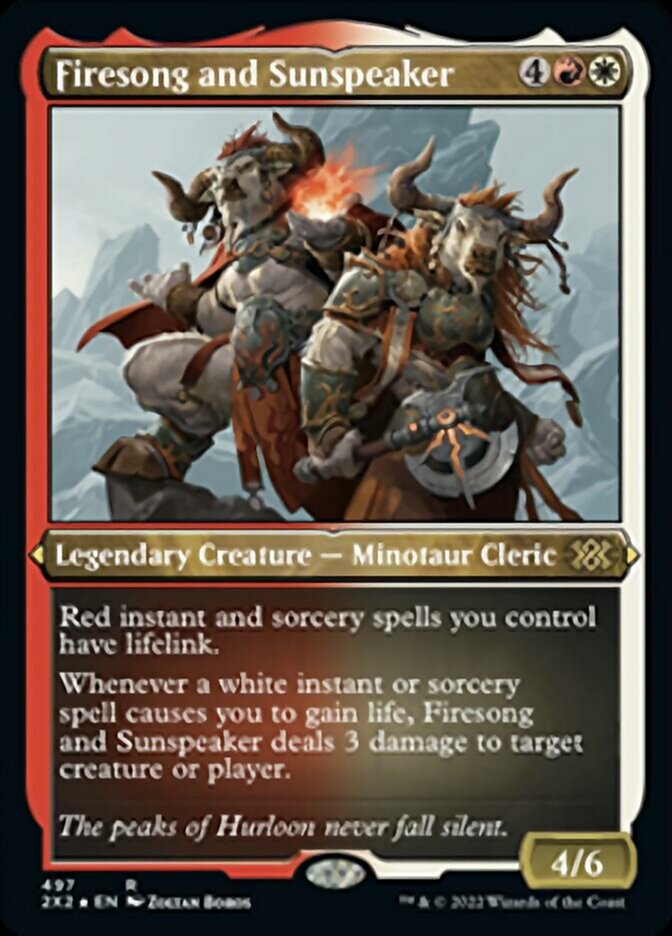 Firesong and Sunspeaker (Foil Etched) [Double Masters 2022] | Empire Gaming NC