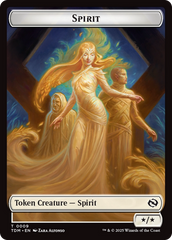 Spirit (0008) // Spirit (0009) Double-Sided Token [Tarkir: Dragonstorm Tokens] | Empire Gaming NC