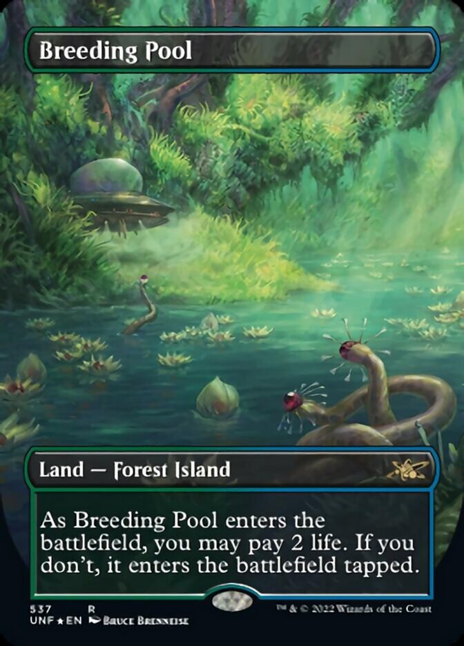 Breeding Pool (Borderless) (Galaxy Foil) [Unfinity] | Empire Gaming NC