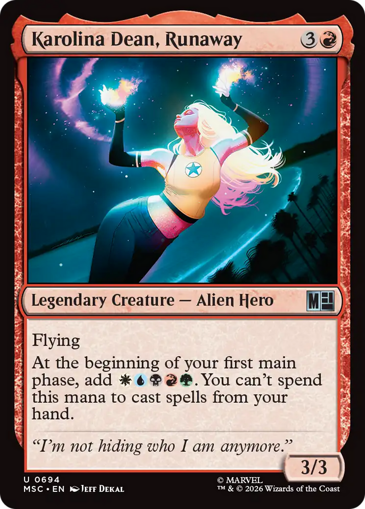 Karolina Dean, Runaway [Marvel Super Heroes Commander] | Empire Gaming NC