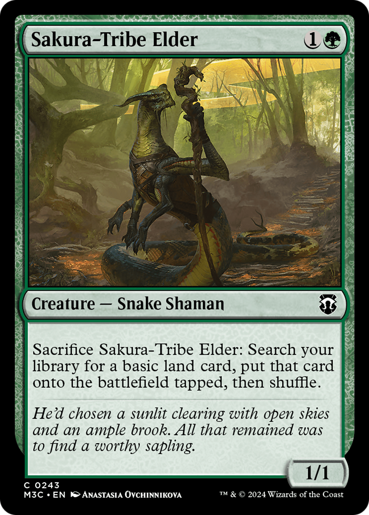 Sakura-Tribe Elder (Ripple Foil) [Modern Horizons 3 Commander] | Empire Gaming NC