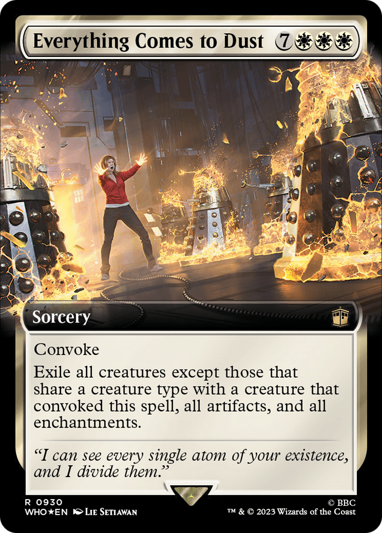 Everything Comes to Dust (Extended Art) (Surge Foil) [Doctor Who] | Empire Gaming NC