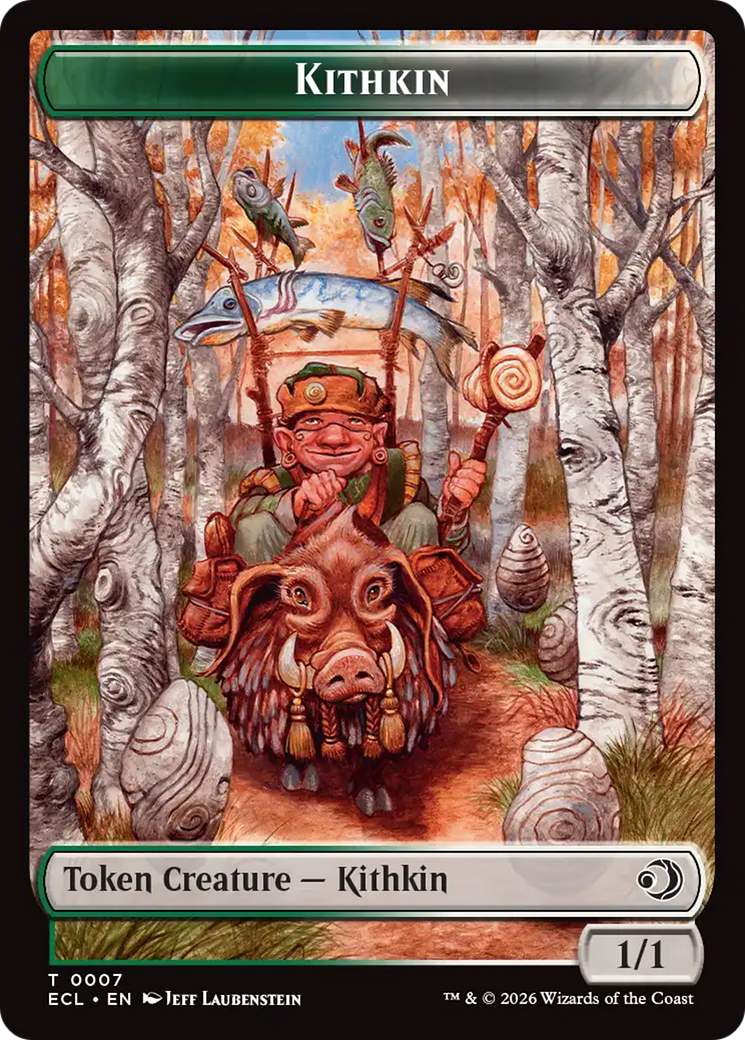 Elf // Kithkin (0007) Double-Sided Token [Lorwyn Eclipsed Tokens] | Empire Gaming NC