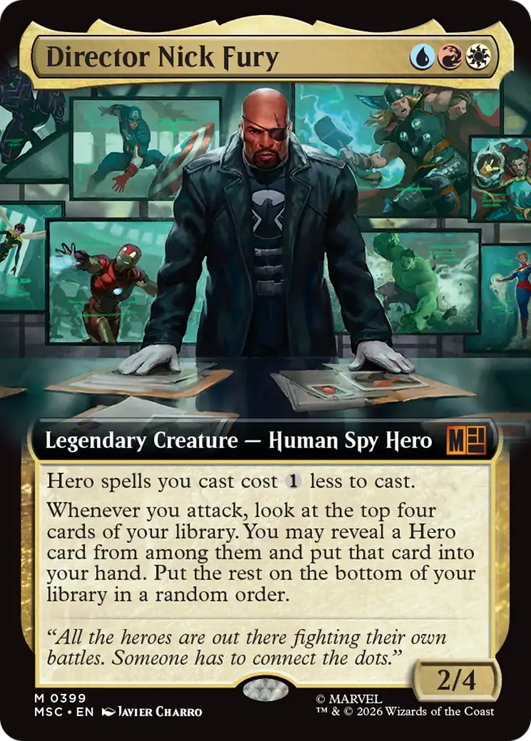 Director Nick Fury (Extended Art) [Marvel Super Heroes Commander] | Empire Gaming NC