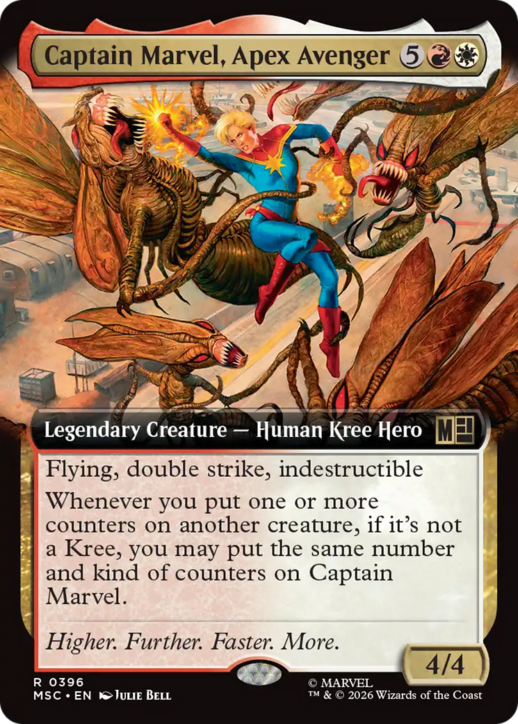 Captain Marvel, Apex Avenger (Extended Art) [Marvel Super Heroes Commander] | Empire Gaming NC
