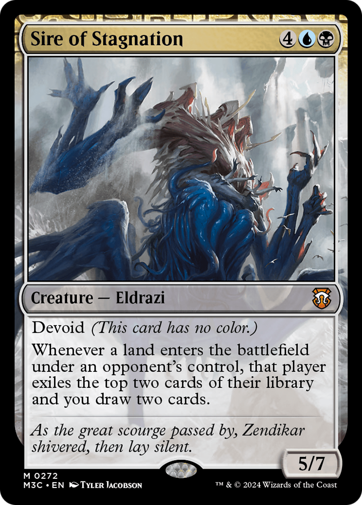 Sire of Stagnation (Ripple Foil) [Modern Horizons 3 Commander] | Empire Gaming NC