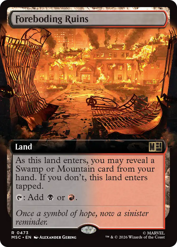 Foreboding Ruins (Extended Art) [Marvel Super Heroes Commander] | Empire Gaming NC