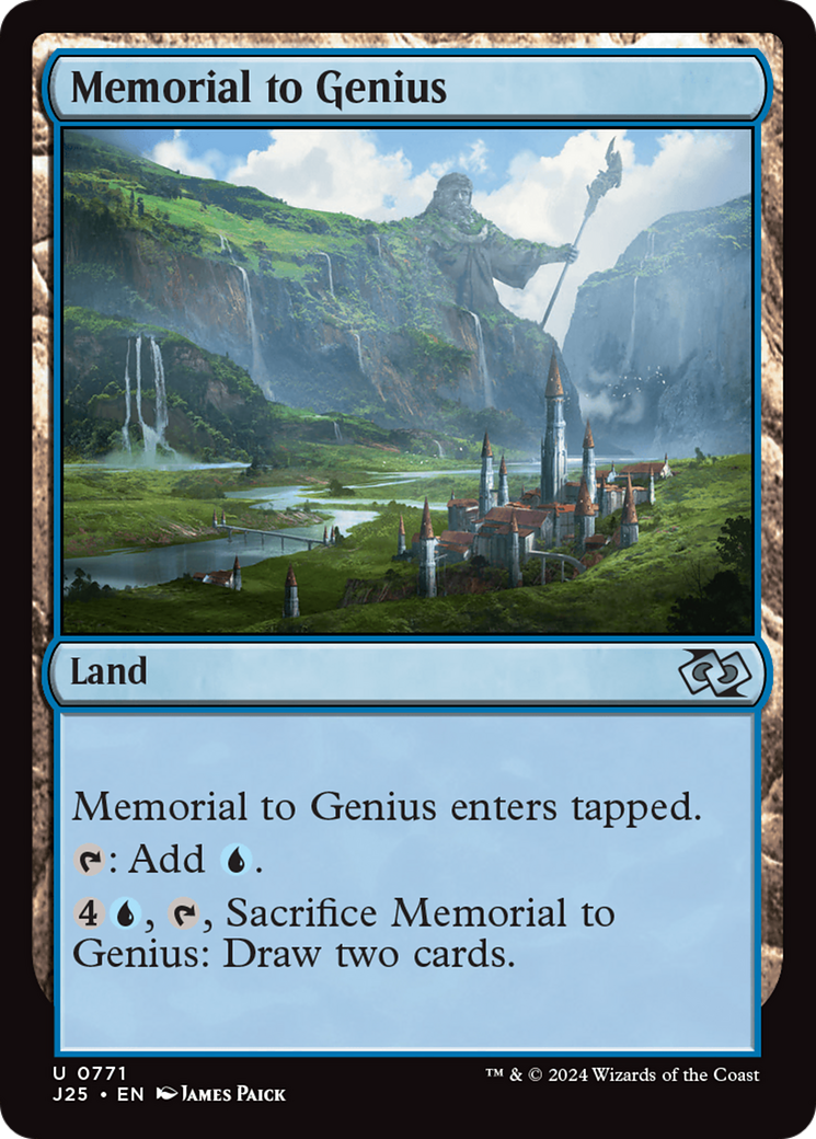 Memorial to Genius [Foundations Jumpstart] | Empire Gaming NC