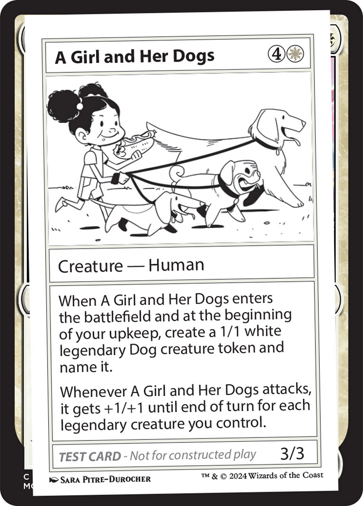 A Girl and Her Dogs [Mystery Booster 2 Playtest Cards] | Empire Gaming NC