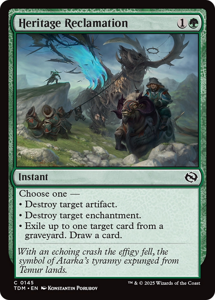 Heritage Reclamation [Tarkir: Dragonstorm] | Empire Gaming NC