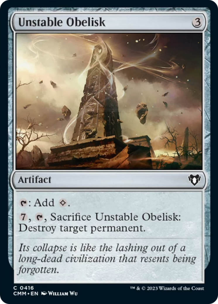 Unstable Obelisk [Commander Masters] | Empire Gaming NC