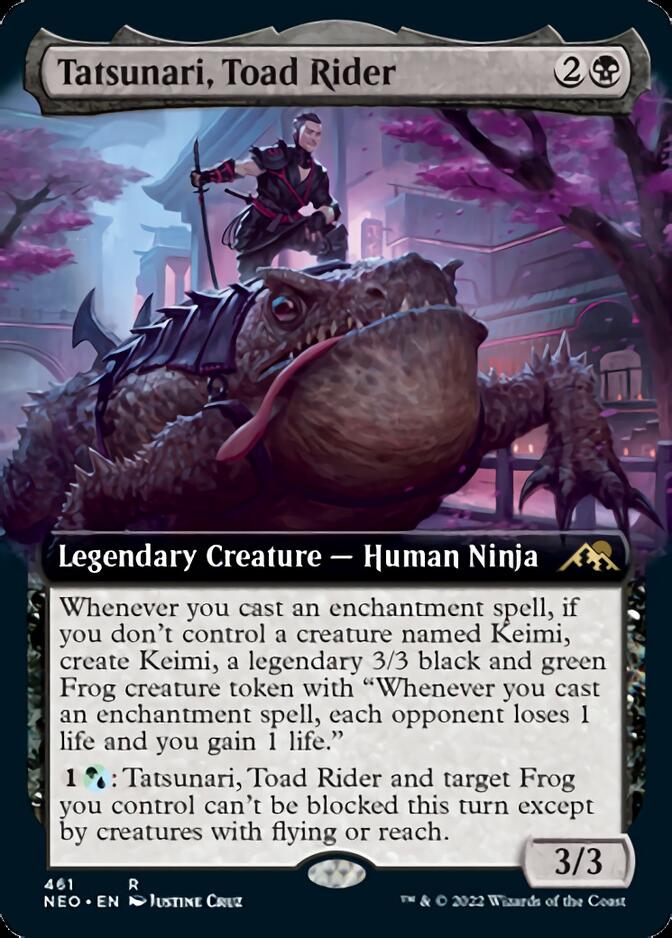 Tatsunari, Toad Rider (Extended Art) [Kamigawa: Neon Dynasty] | Empire Gaming NC