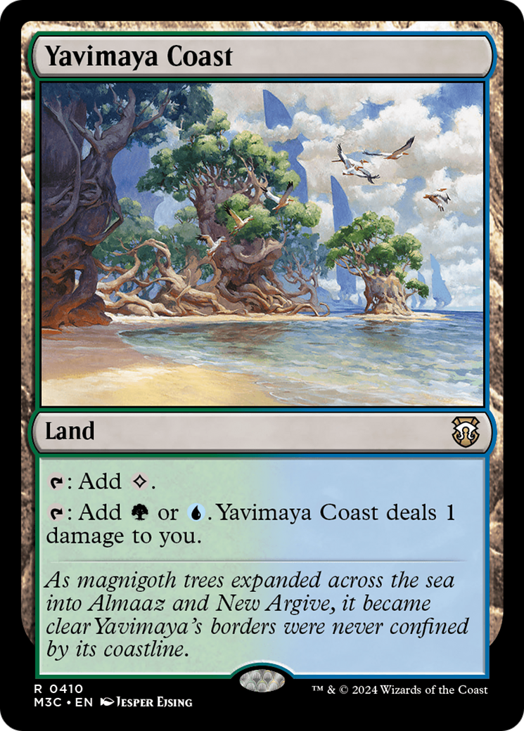 Yavimaya Coast (Ripple Foil) [Modern Horizons 3 Commander] | Empire Gaming NC