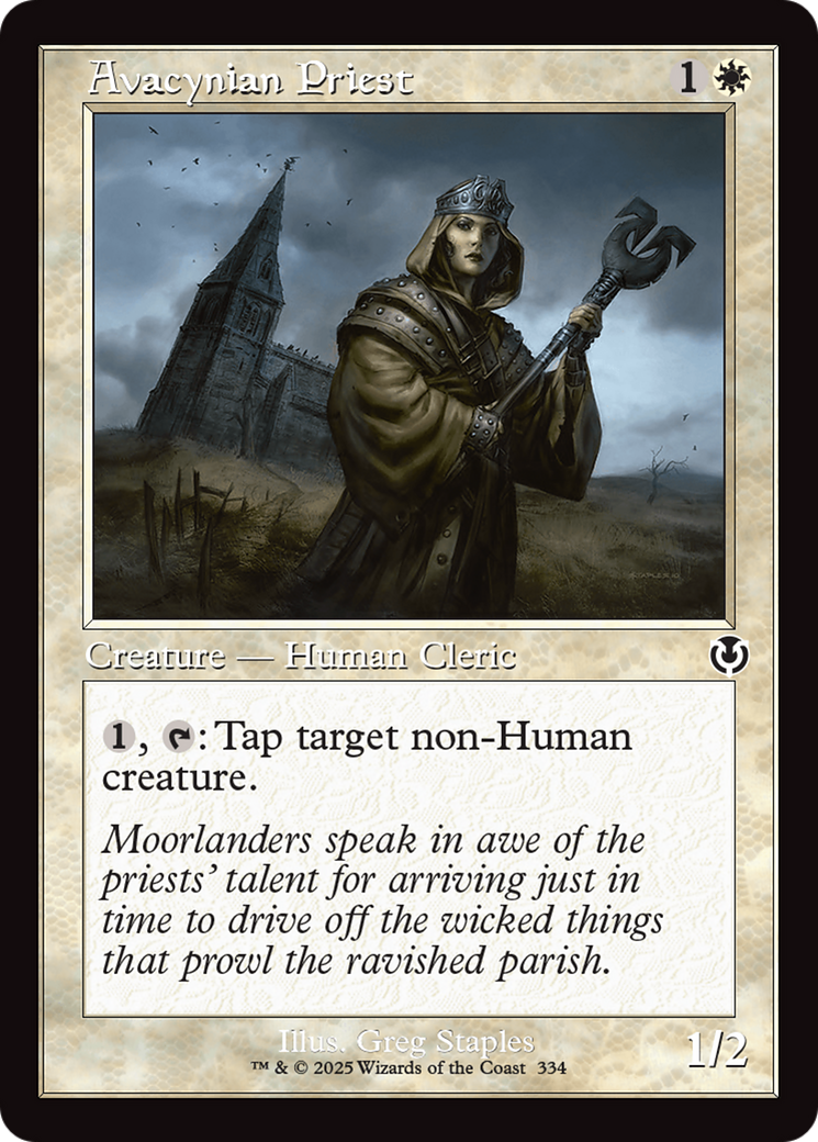 Avacynian Priest (Retro Frame) [Innistrad Remastered] | Empire Gaming NC