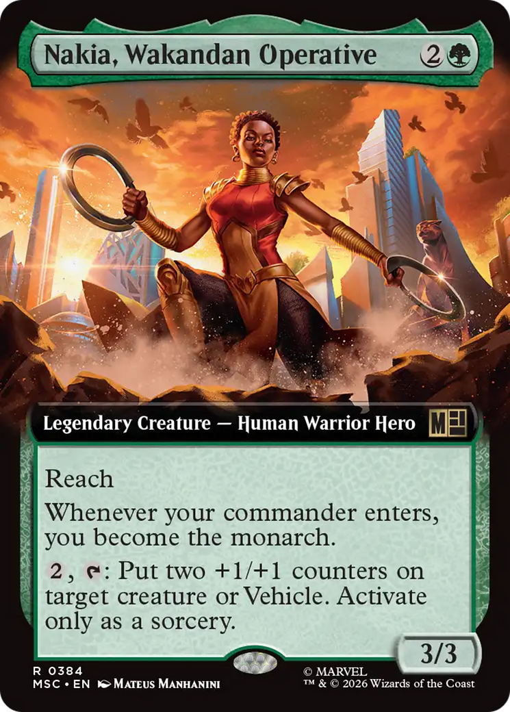 Nakia, Wakandan Operative (Extended Art) [Marvel Super Heroes Commander] | Empire Gaming NC