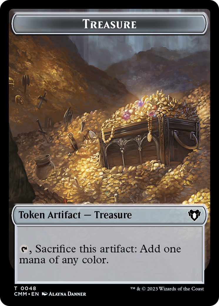 Treasure // Ogre Double-Sided Token [Commander Masters Tokens] | Empire Gaming NC