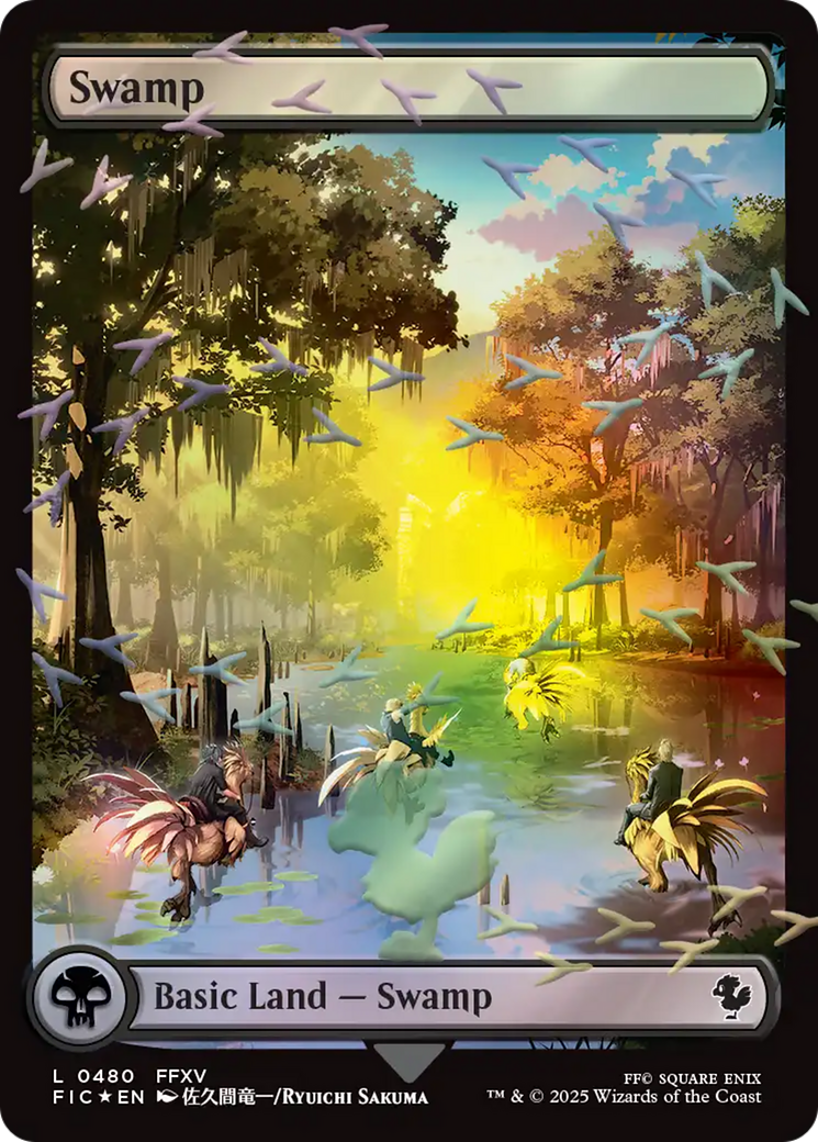 Swamp (Chocobo Track Foil) [FINAL FANTASY Commander] | Empire Gaming NC