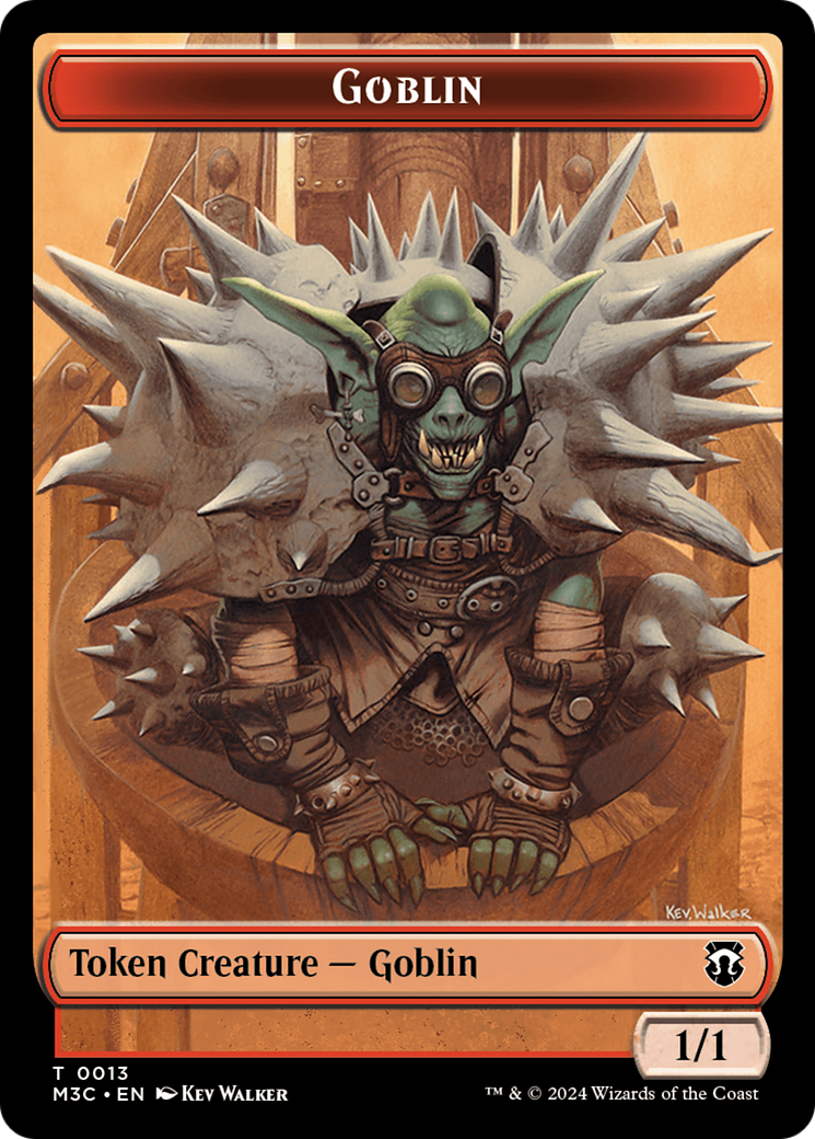 Tarmogoyf // Goblin Double-Sided Token [Modern Horizons 3 Commander Tokens] | Empire Gaming NC