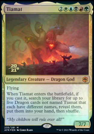 Tiamat [Dungeons & Dragons: Adventures in the Forgotten Realms Prerelease Promos] | Empire Gaming NC