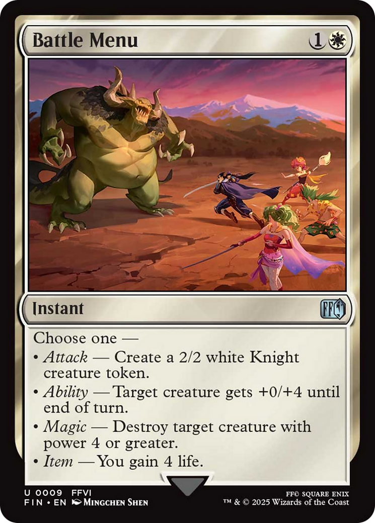 Battle Menu [FINAL FANTASY] | Empire Gaming NC