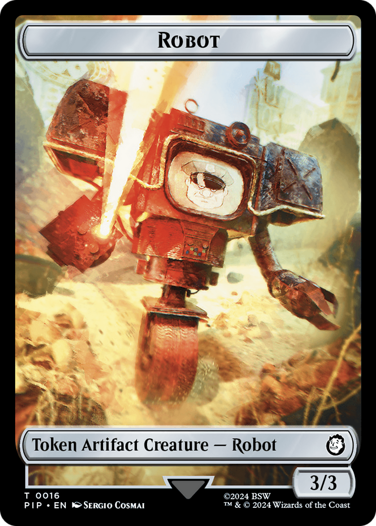 Junk // Robot Double-Sided Token [Fallout Tokens] | Empire Gaming NC