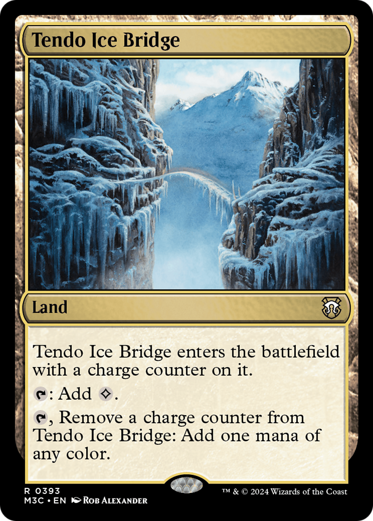 Tendo Ice Bridge (Ripple Foil) [Modern Horizons 3 Commander] | Empire Gaming NC