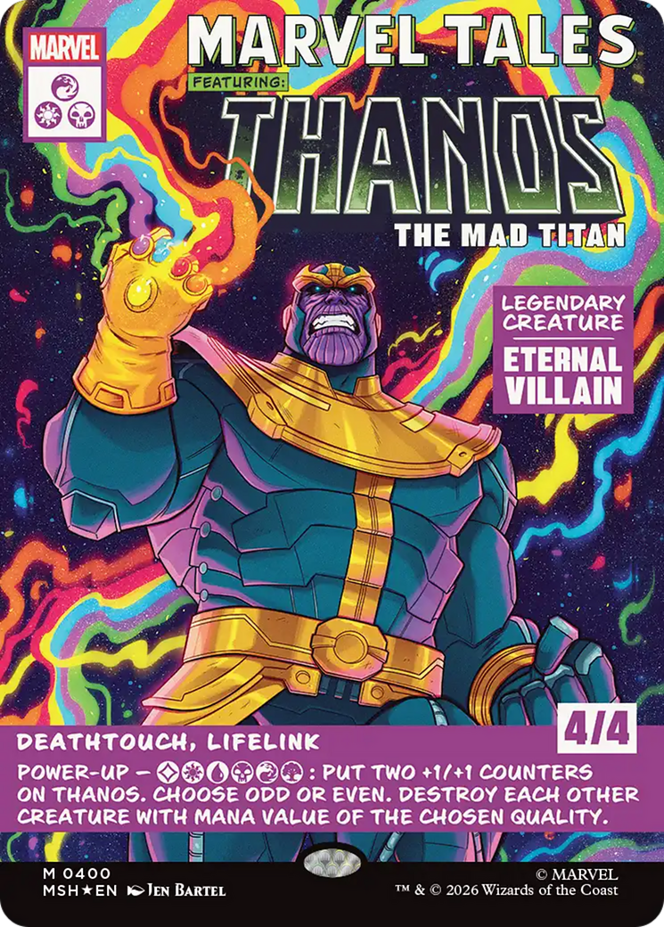 Thanos, The Mad Titan (Borderless) (0400) [Marvel Super Heroes] | Empire Gaming NC