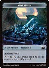 The Monarch (016) // Vibranium (031) Double-Sided Token (Surge Foil) [Marvel Super Heroes Commander Tokens] | Empire Gaming NC