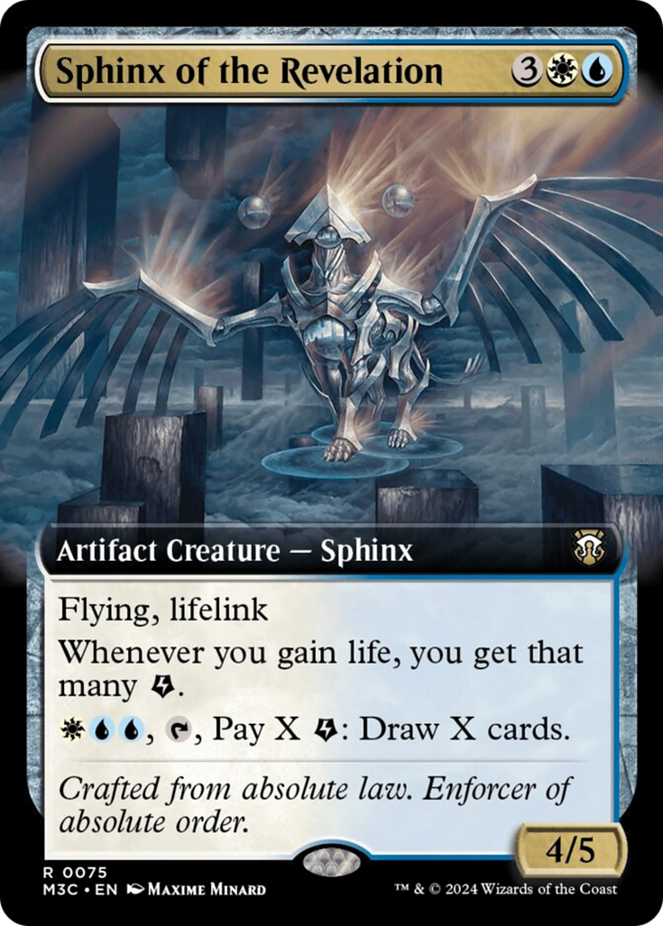 Sphinx of the Revelation (Extended Art) (Ripple Foil) [Modern Horizons 3 Commander] | Empire Gaming NC