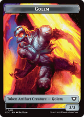 Copy // Golem (0012) Double-Sided Token [Edge of Eternities Commander Tokens] | Empire Gaming NC