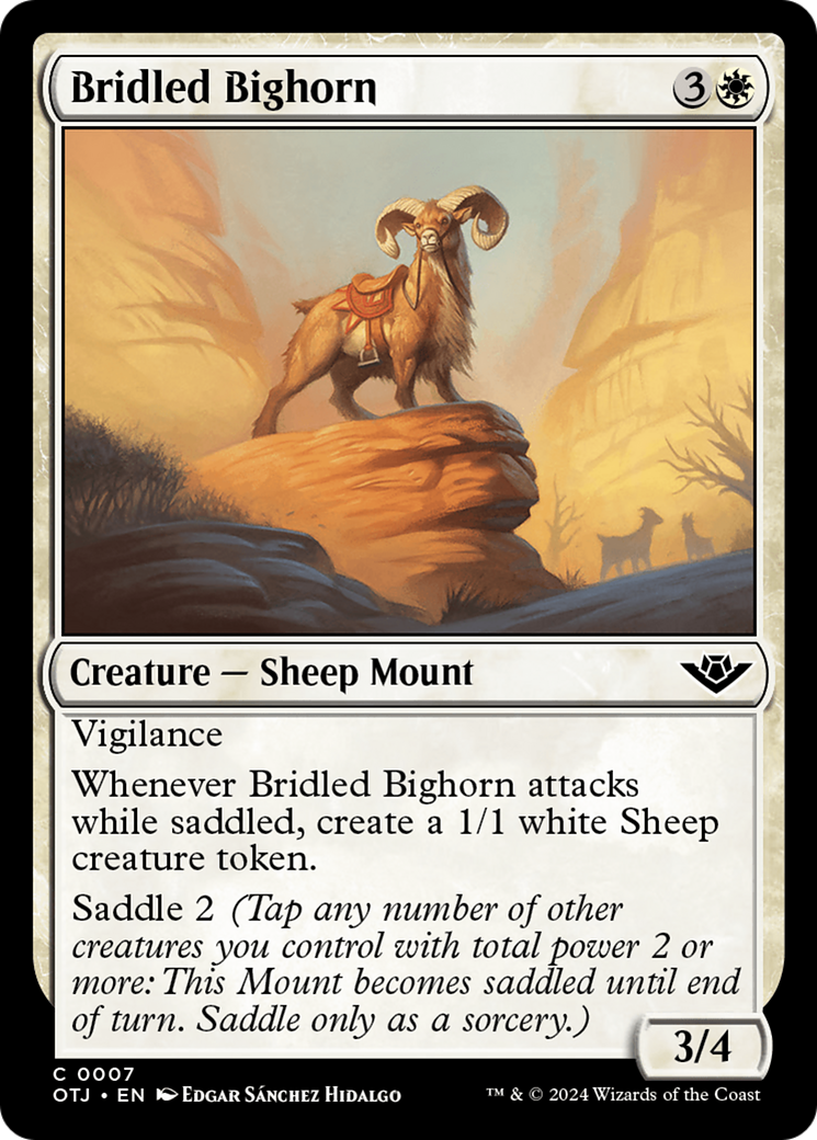 Bridled Bighorn [Outlaws of Thunder Junction] | Empire Gaming NC