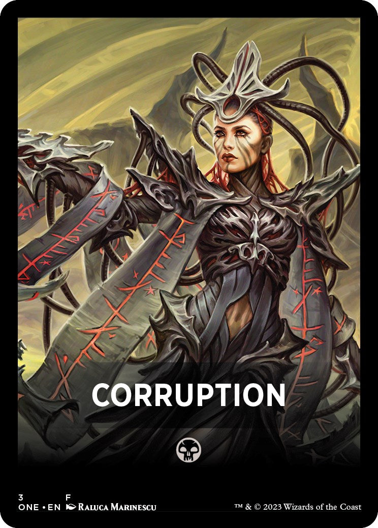 Corruption Theme Card [Phyrexia: All Will Be One Tokens] | Empire Gaming NC