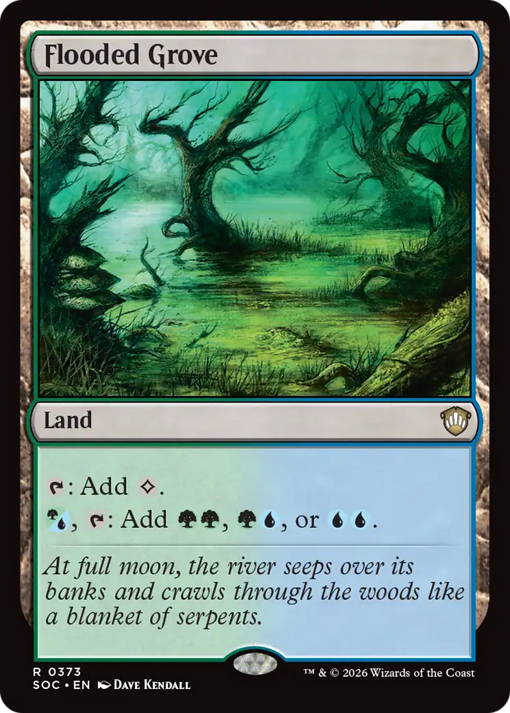 Flooded Grove [Secrets of Strixhaven Commander] | Empire Gaming NC